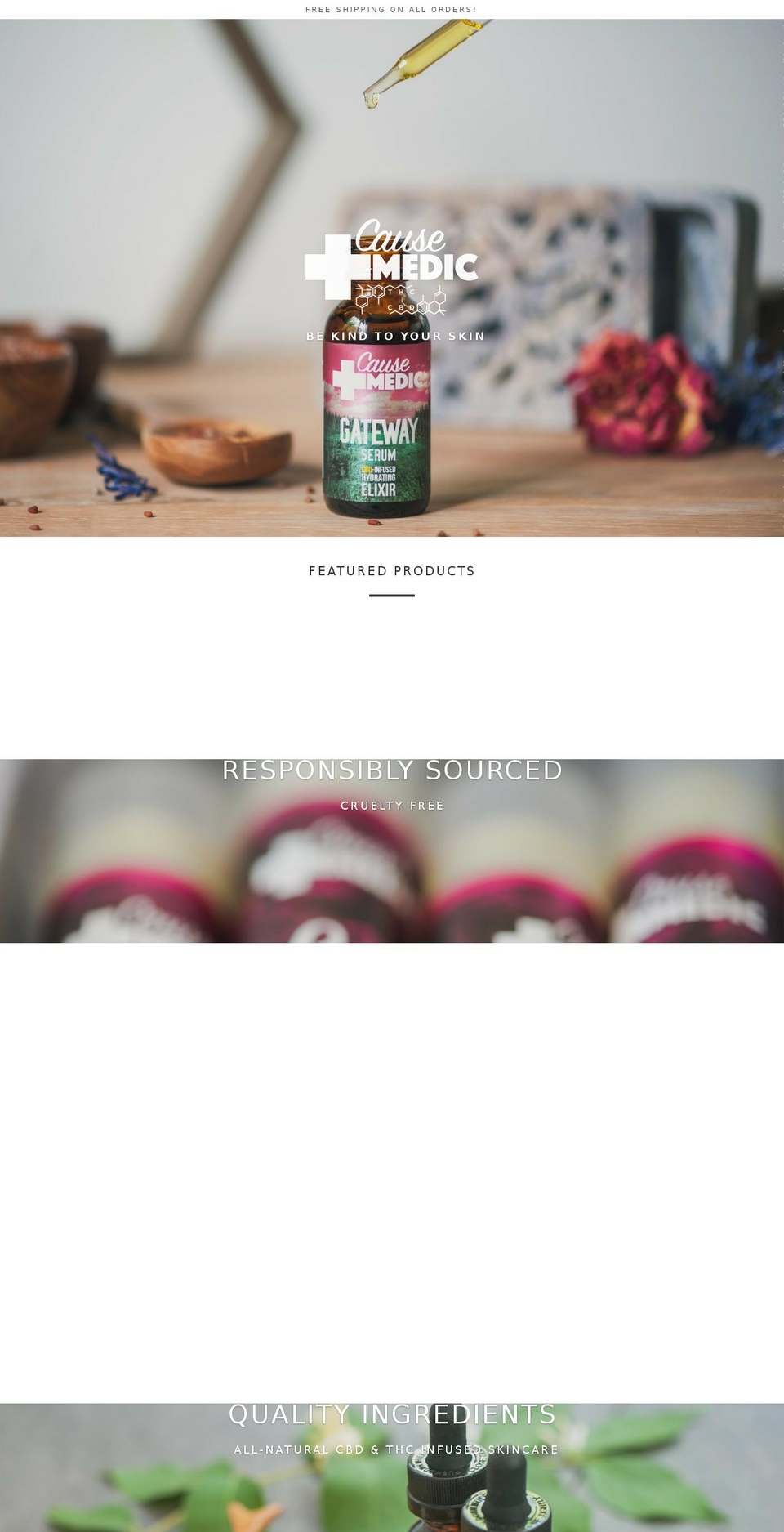 causemedicog.com shopify website screenshot