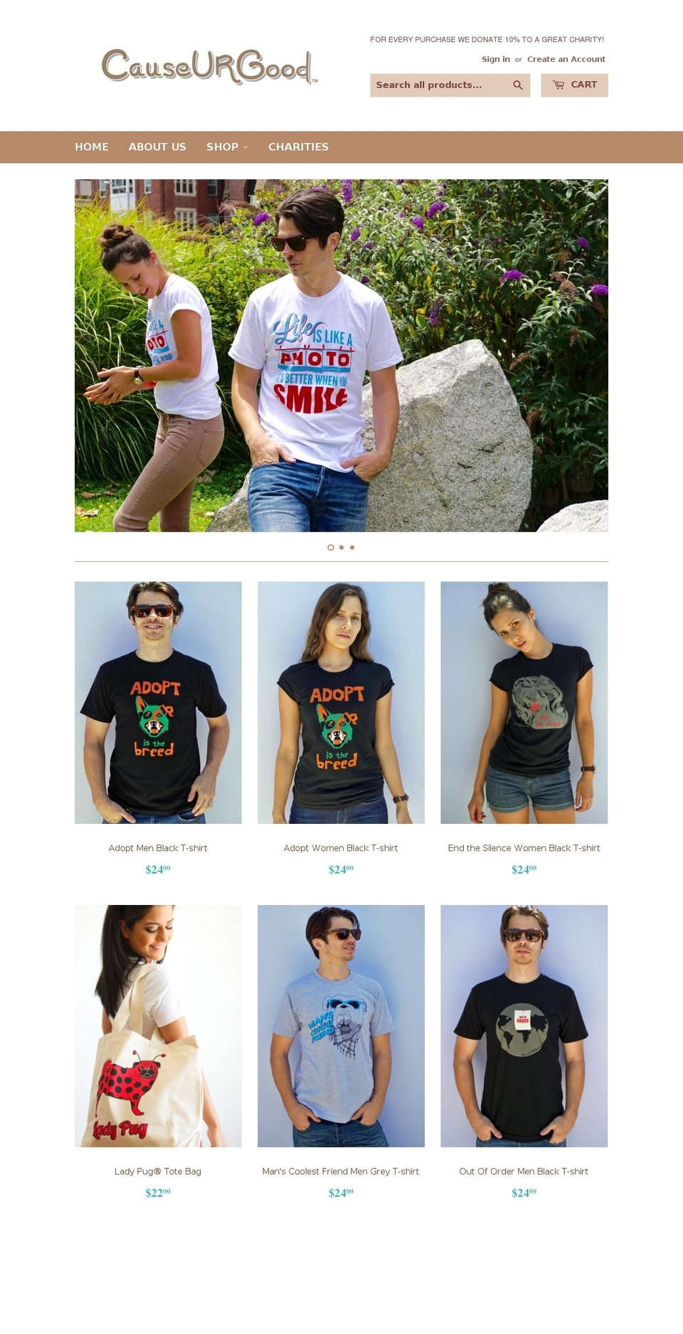 causeurgood.com shopify website screenshot