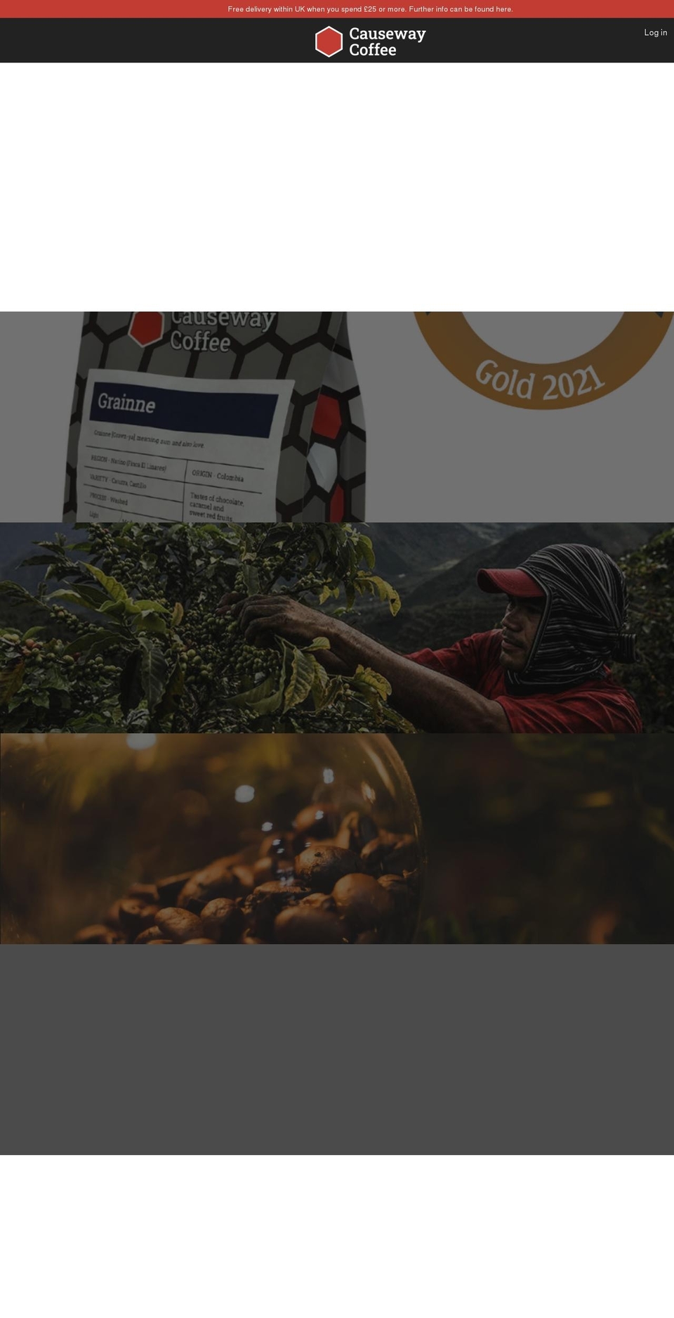 causewaycoffee.com shopify website screenshot