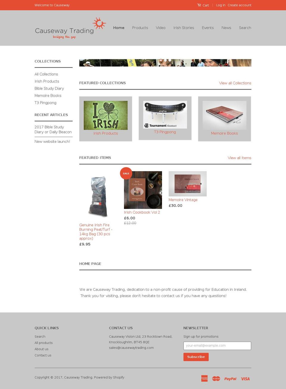 causewaytrading.com shopify website screenshot