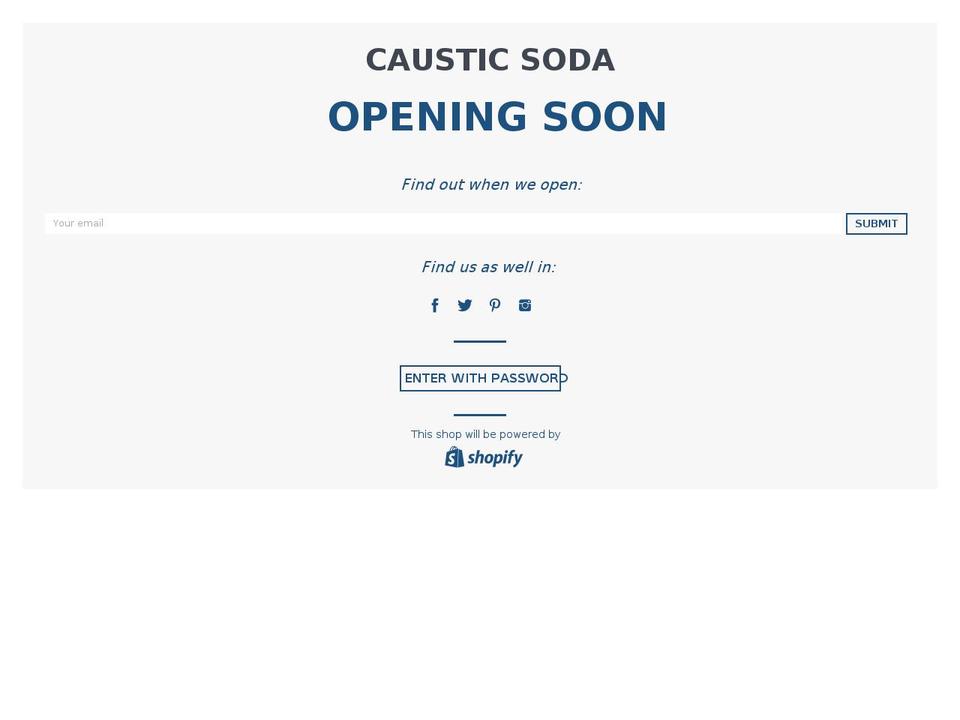 causticsoda.nl shopify website screenshot