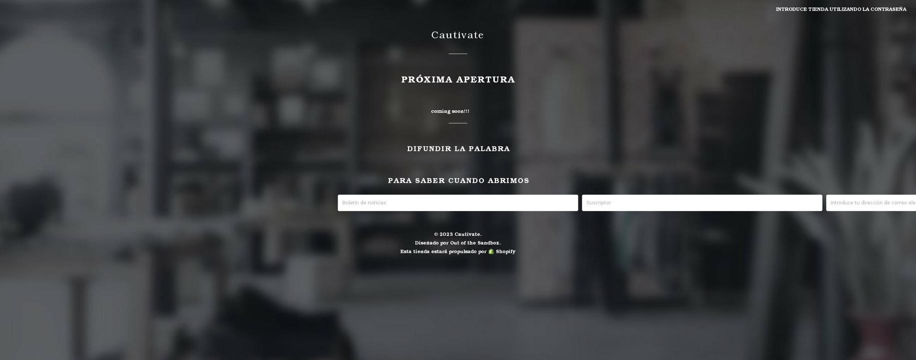 cautivatepr.myshopify.com shopify website screenshot