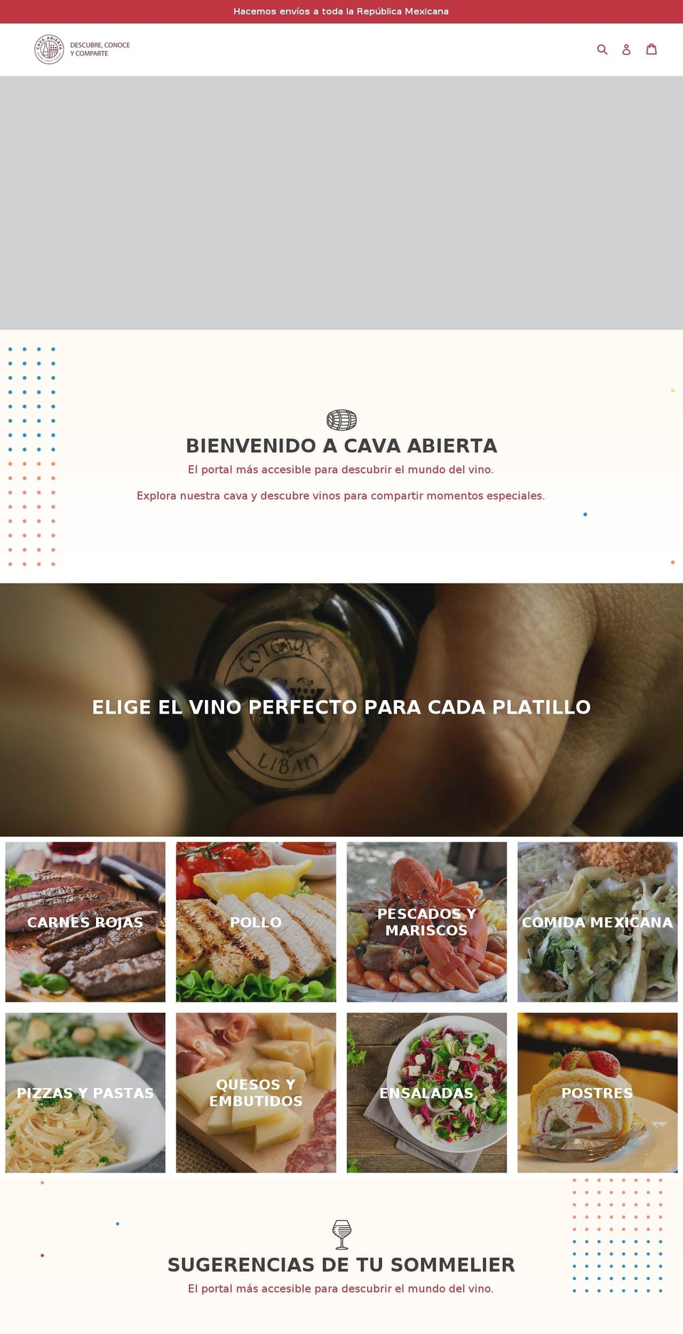 cavaabierta.com shopify website screenshot