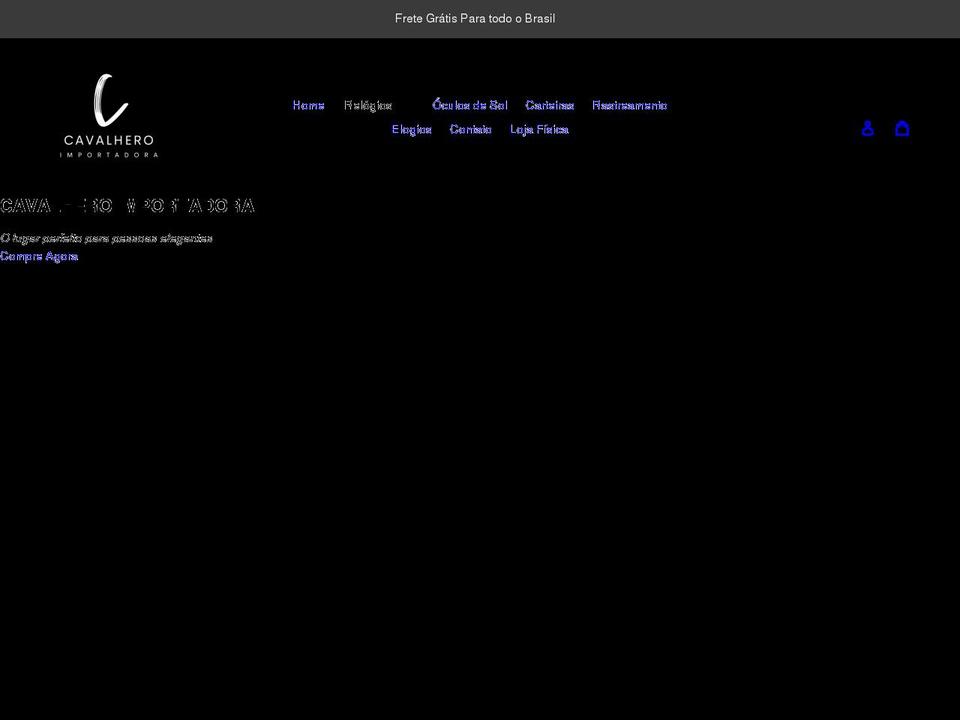 cavalhero.com shopify website screenshot