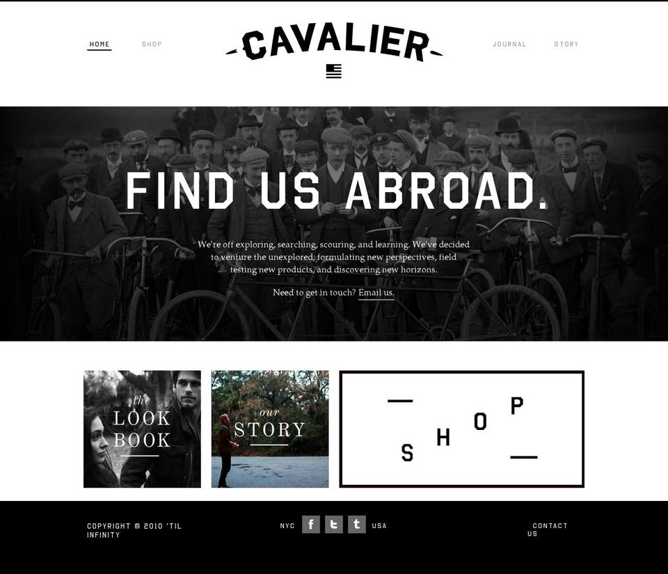Cavalier Shopify theme site example cavalieressentials.com