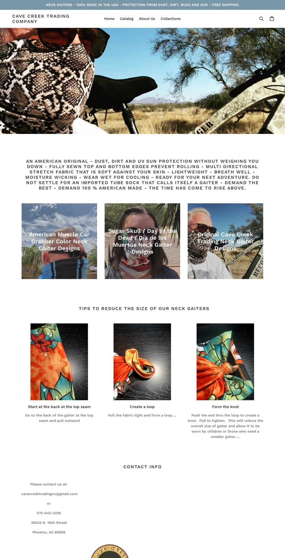 cavecreektradingco.com shopify website screenshot