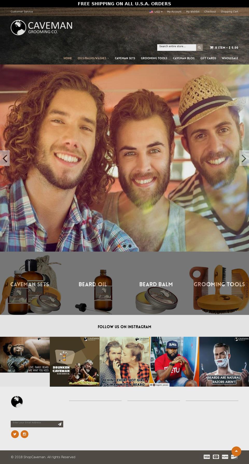 peacock-fashion-r24 Shopify theme site example cavemanbeardoil.com