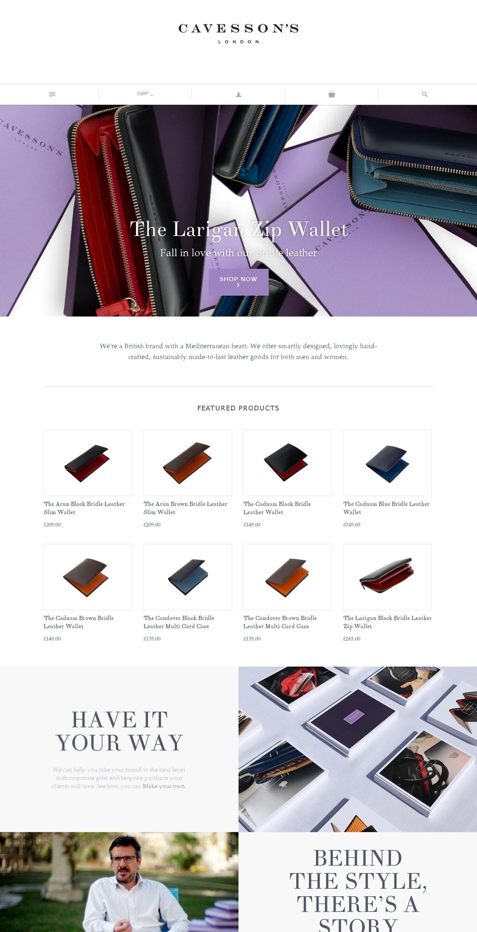 cavessons.com shopify website screenshot