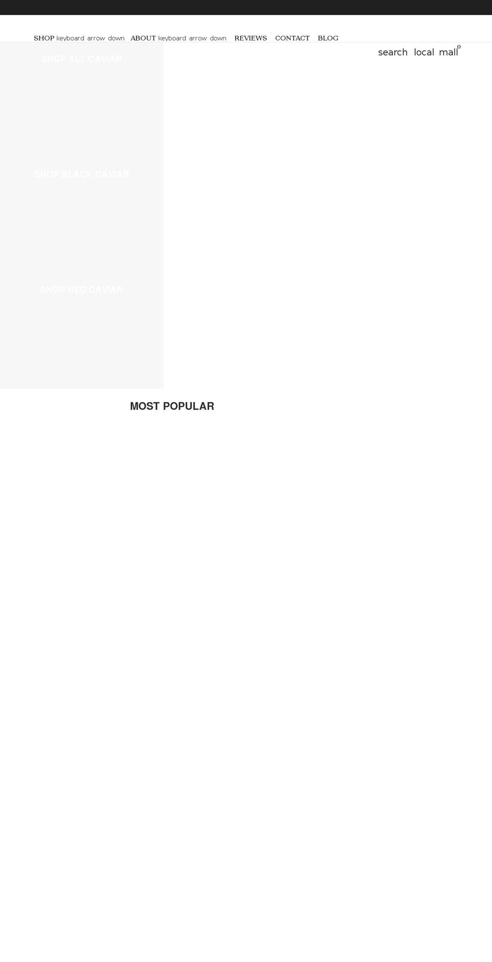 caviarskazka.com shopify website screenshot