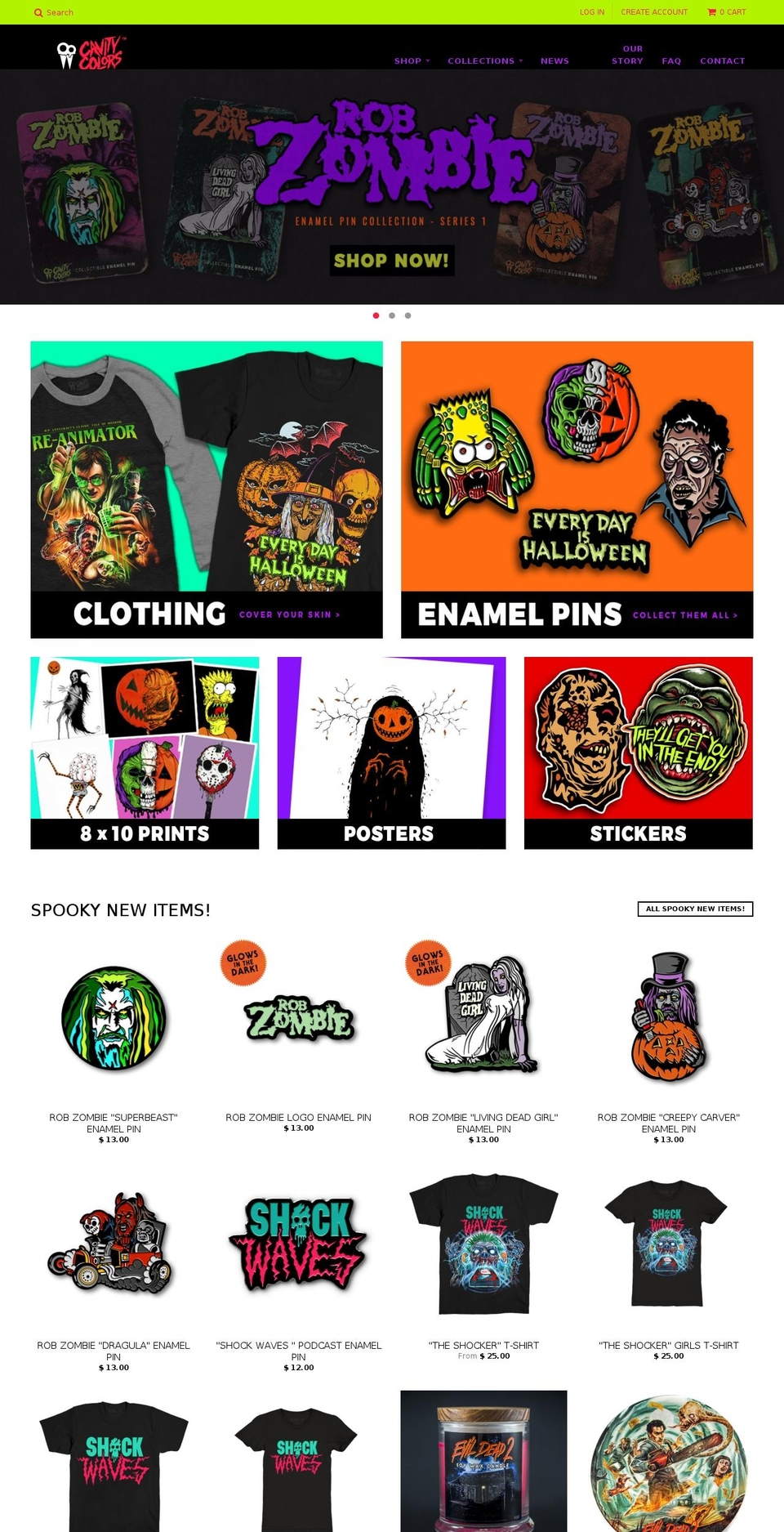 cavitycolors.com shopify website screenshot