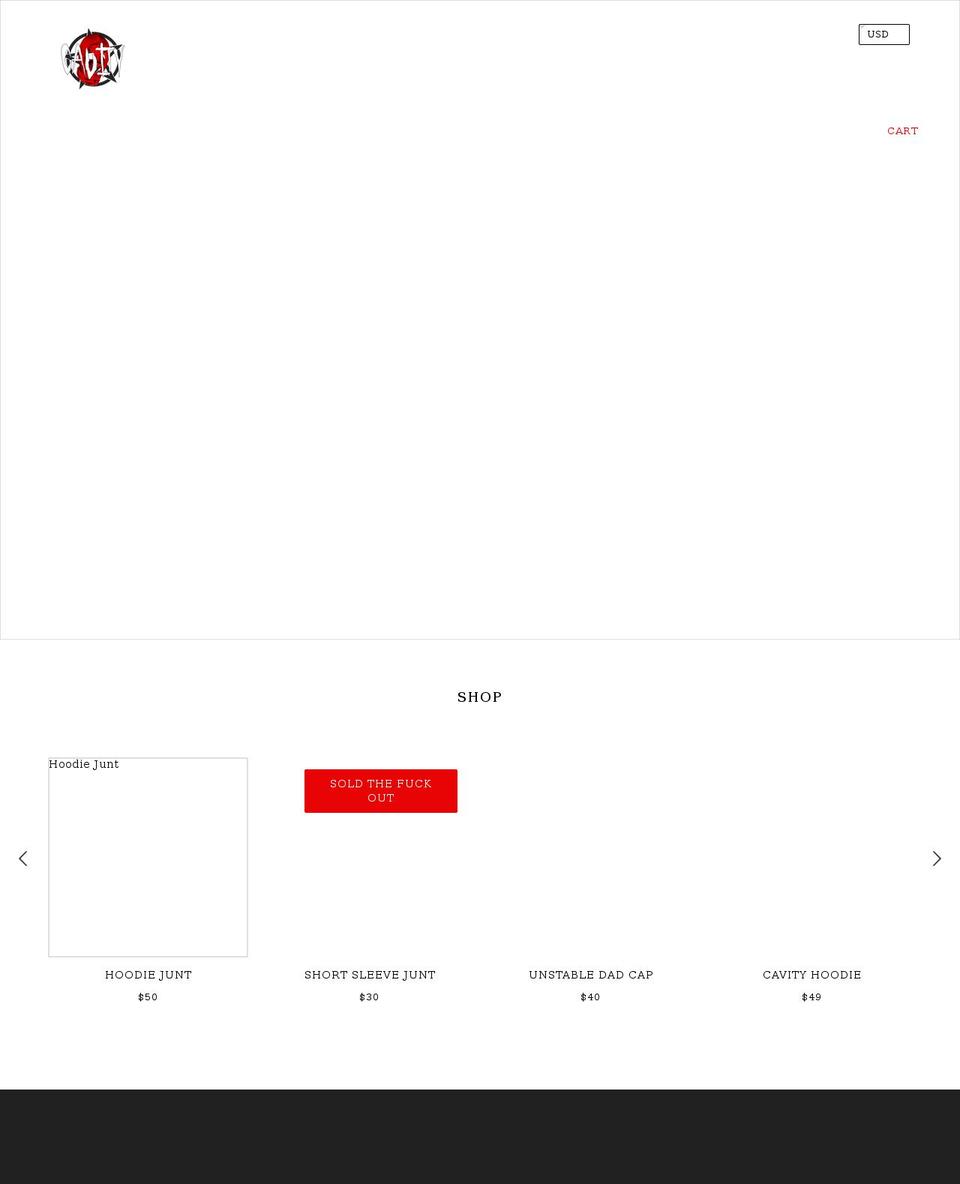 cavitycult.com shopify website screenshot