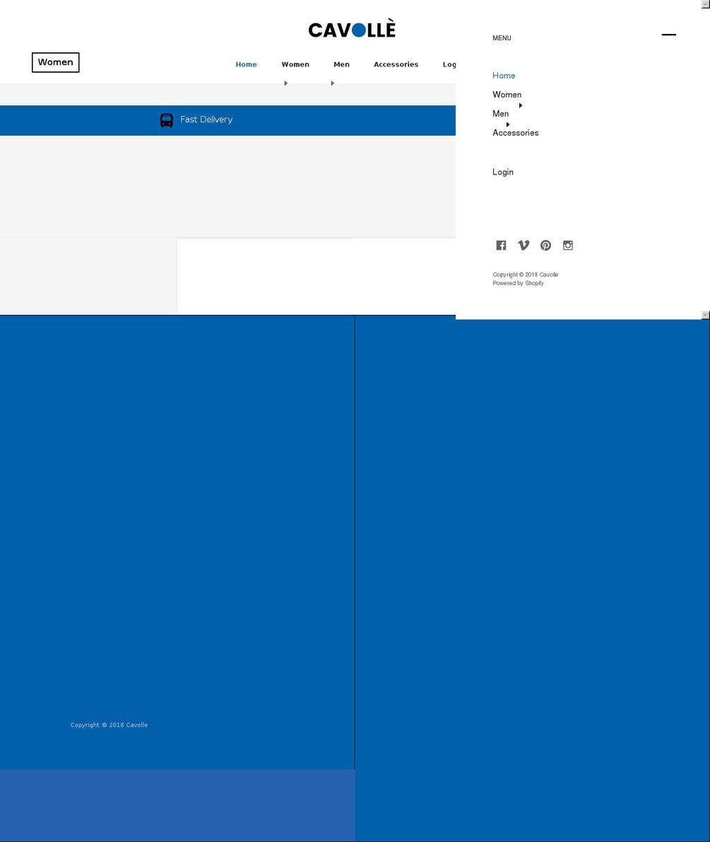 cavolle.com — Shopify storefront screenshot