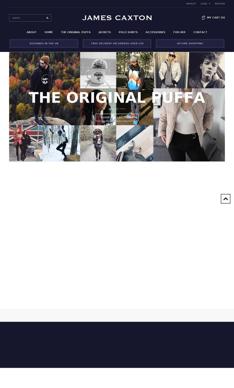 james-caxton Shopify theme site example caxtonclothing.com