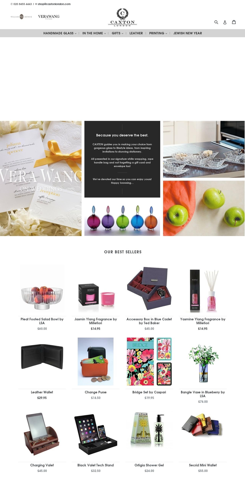 caxtonlondon.com — Shopify storefront screenshot