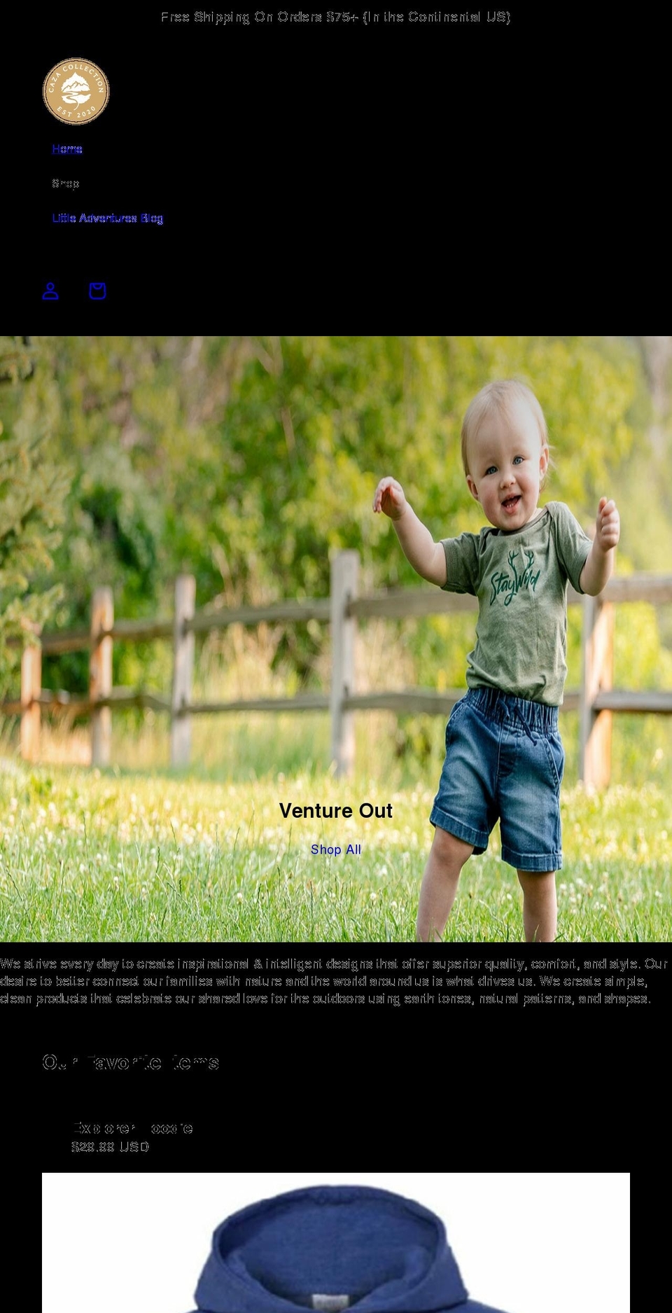 cazaco.com shopify website screenshot