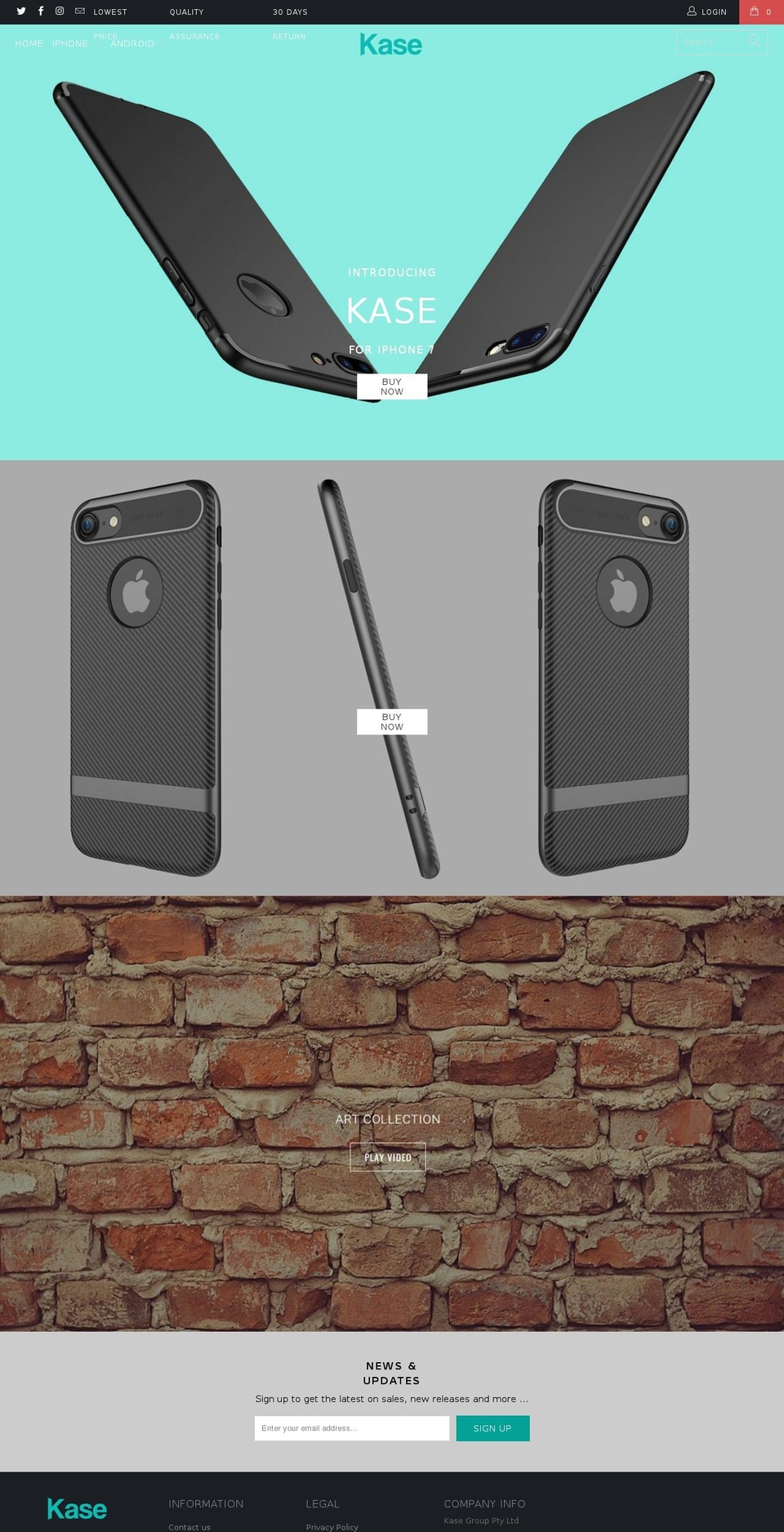 cazeshop.com shopify website screenshot