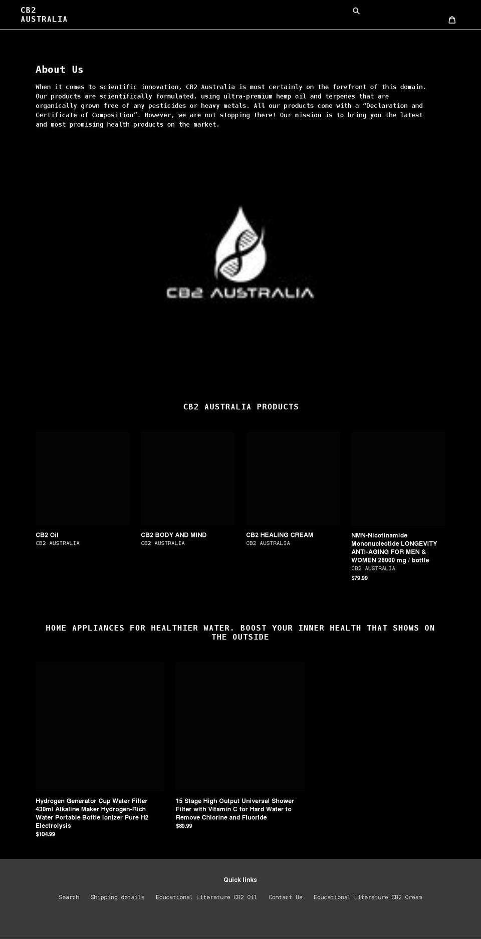 cb2australia.com shopify website screenshot