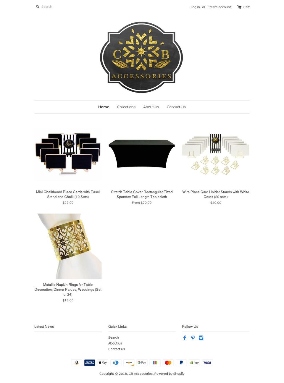 cbaccessoriesus.com — Shopify storefront screenshot