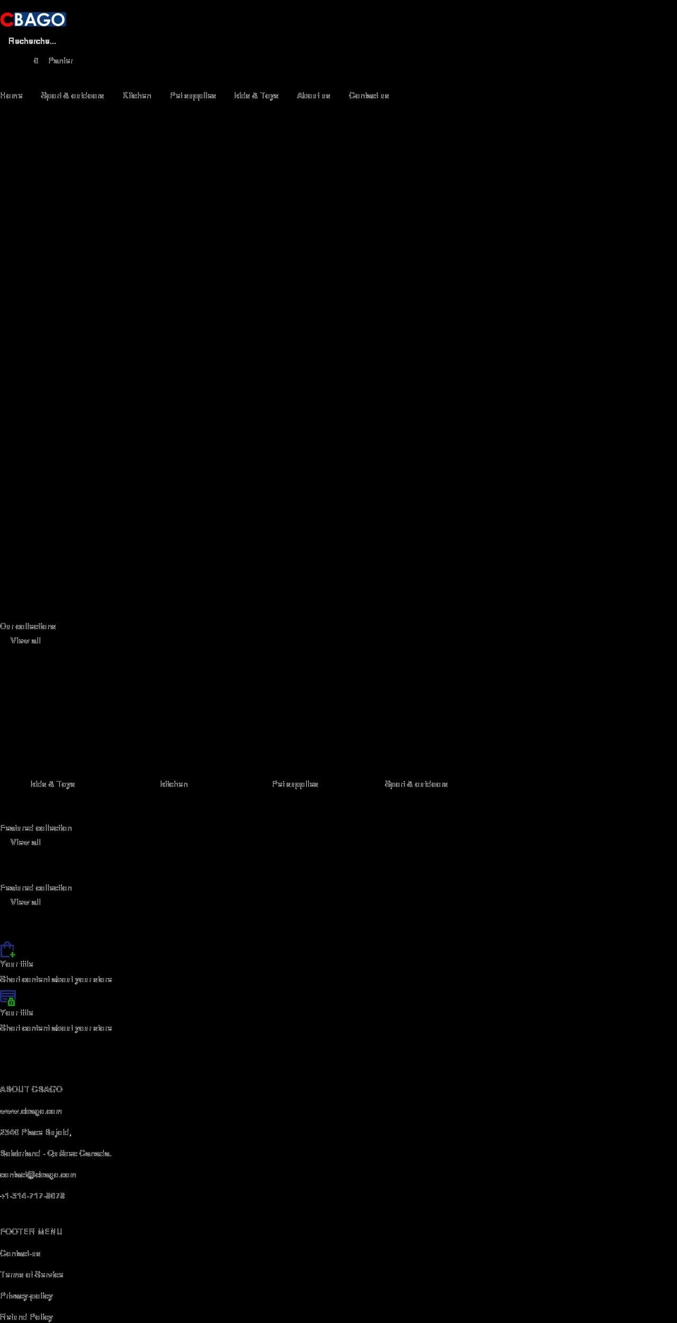 cbago.com shopify website screenshot