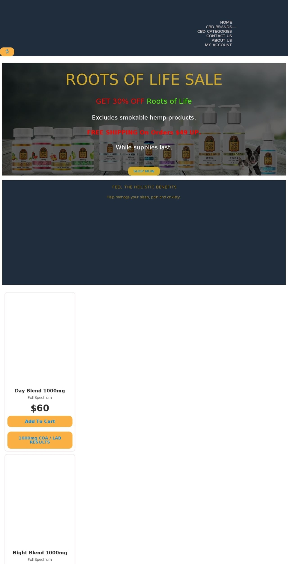 cbd-hempstore.com — Shopify storefront screenshot