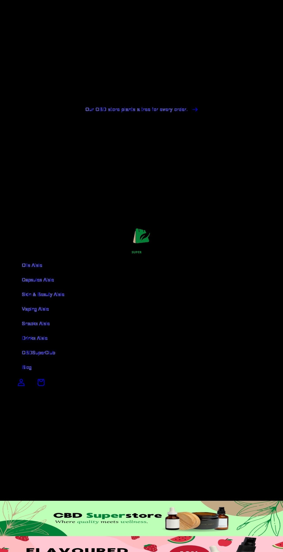 cbd-superstore.com shopify website screenshot