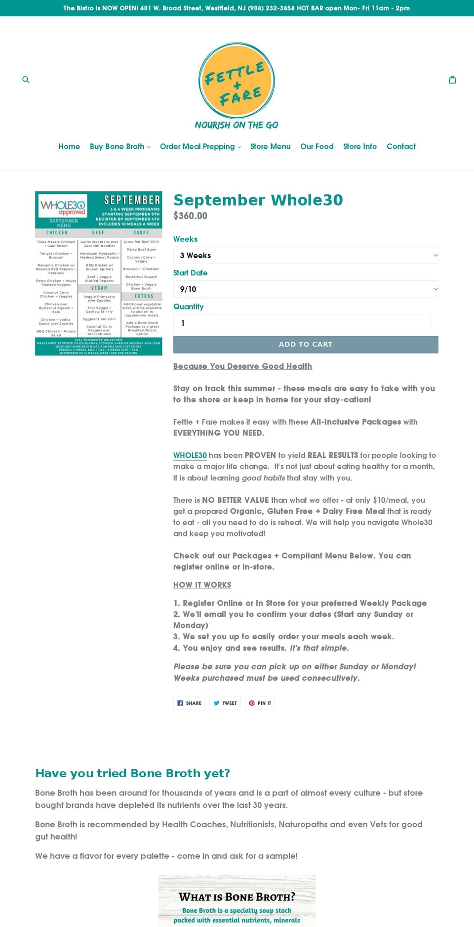 cbdbonebroth.com — Shopify storefront screenshot