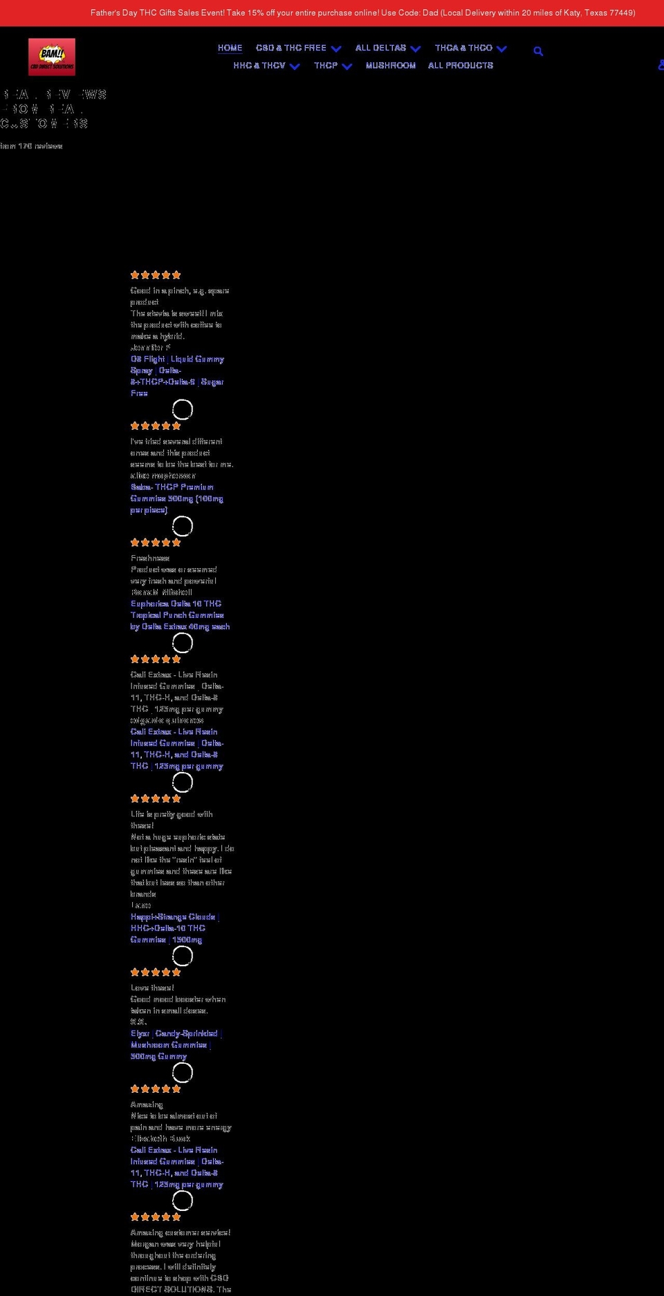 cbddirectsolution.com shopify website screenshot