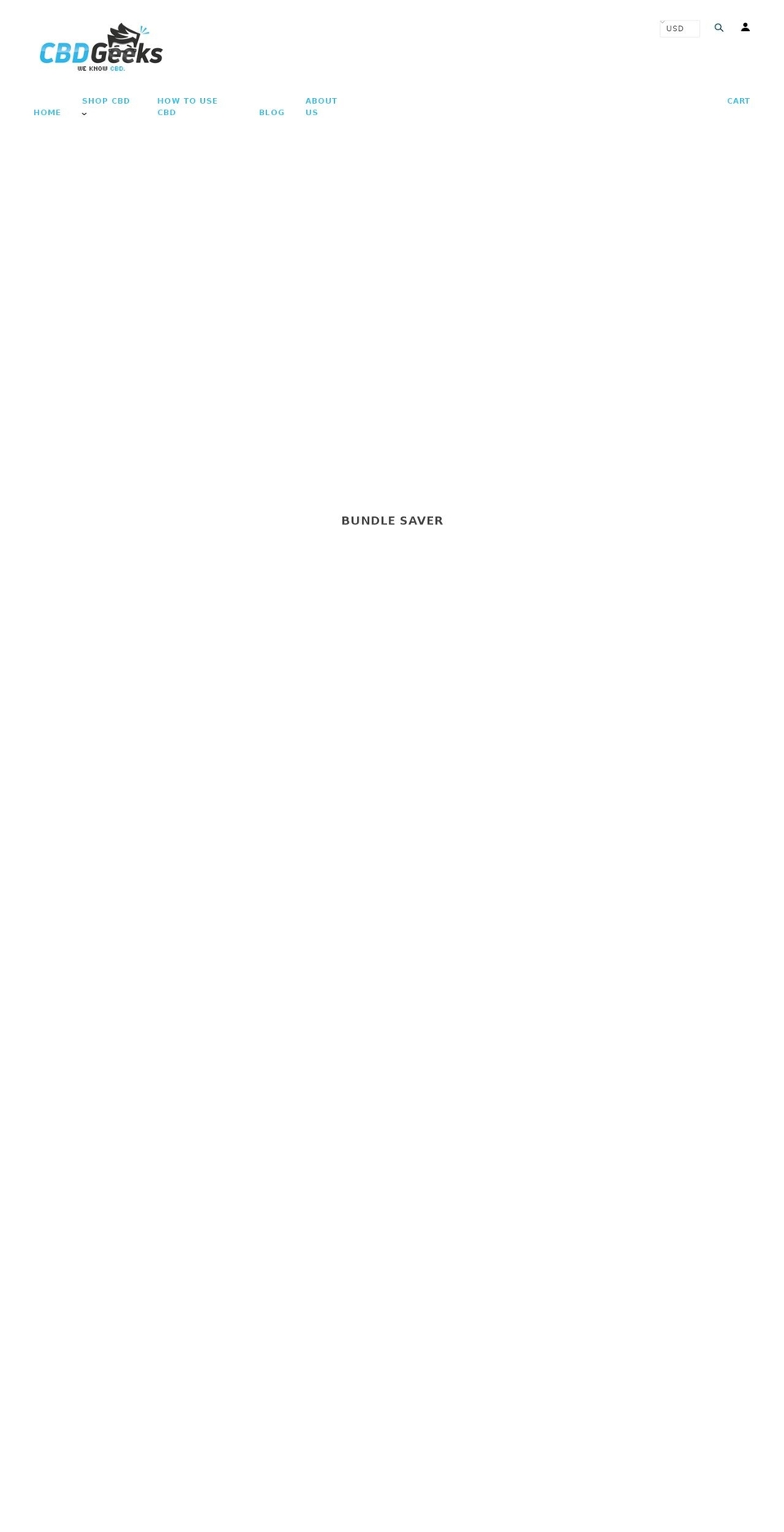 cbdgeeks.com — Shopify storefront screenshot