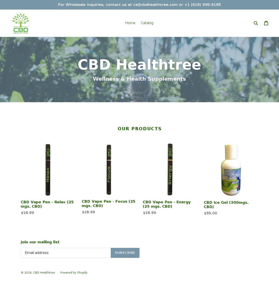 cbdhealthtree.com — Shopify storefront screenshot