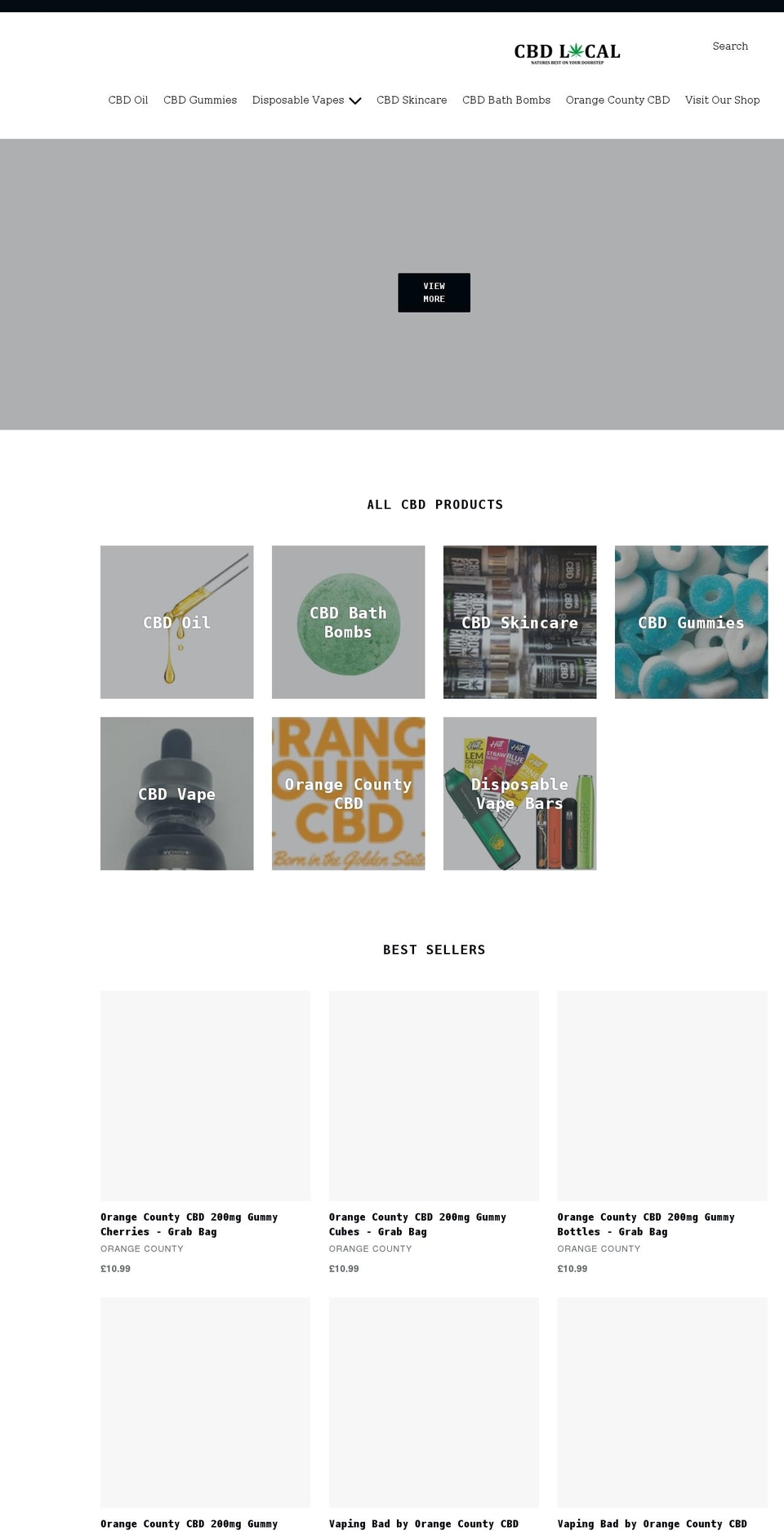 cbdlocal.co.uk shopify website screenshot
