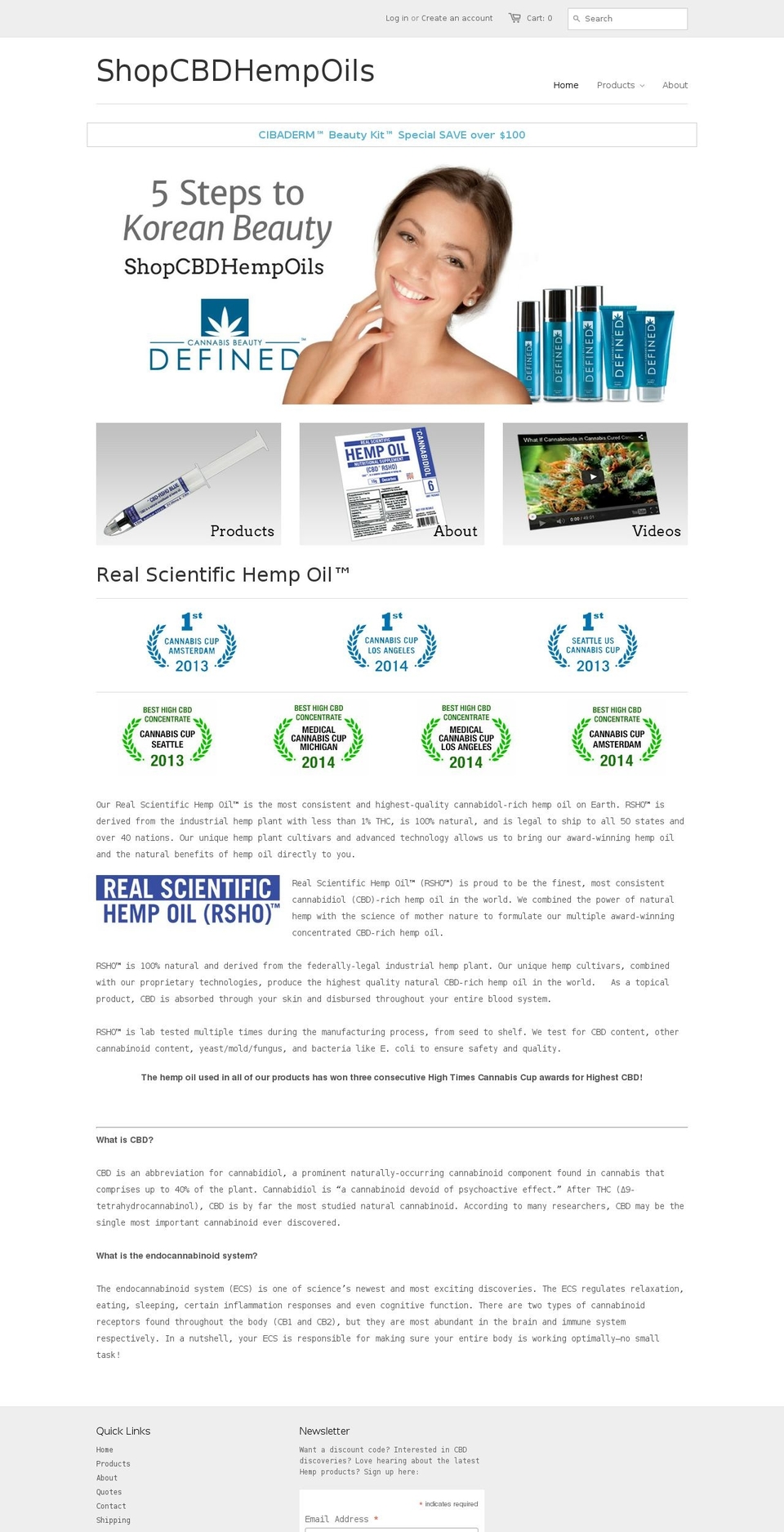 cbdmedoils.com shopify website screenshot