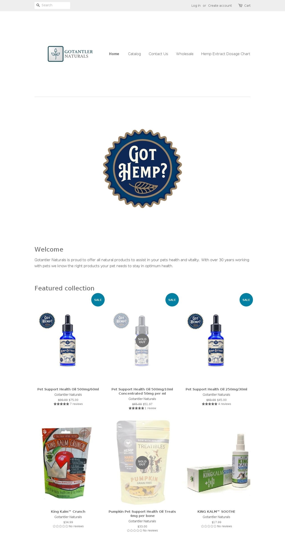 cbdoilformypet.com — Shopify storefront screenshot