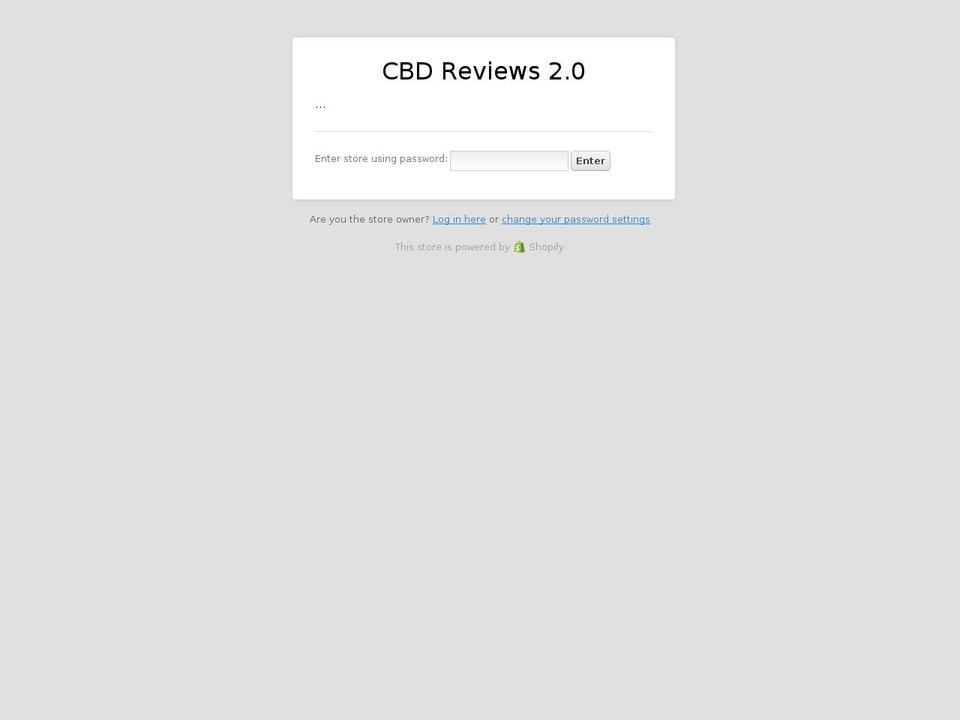 cbdreviews20.com shopify website screenshot