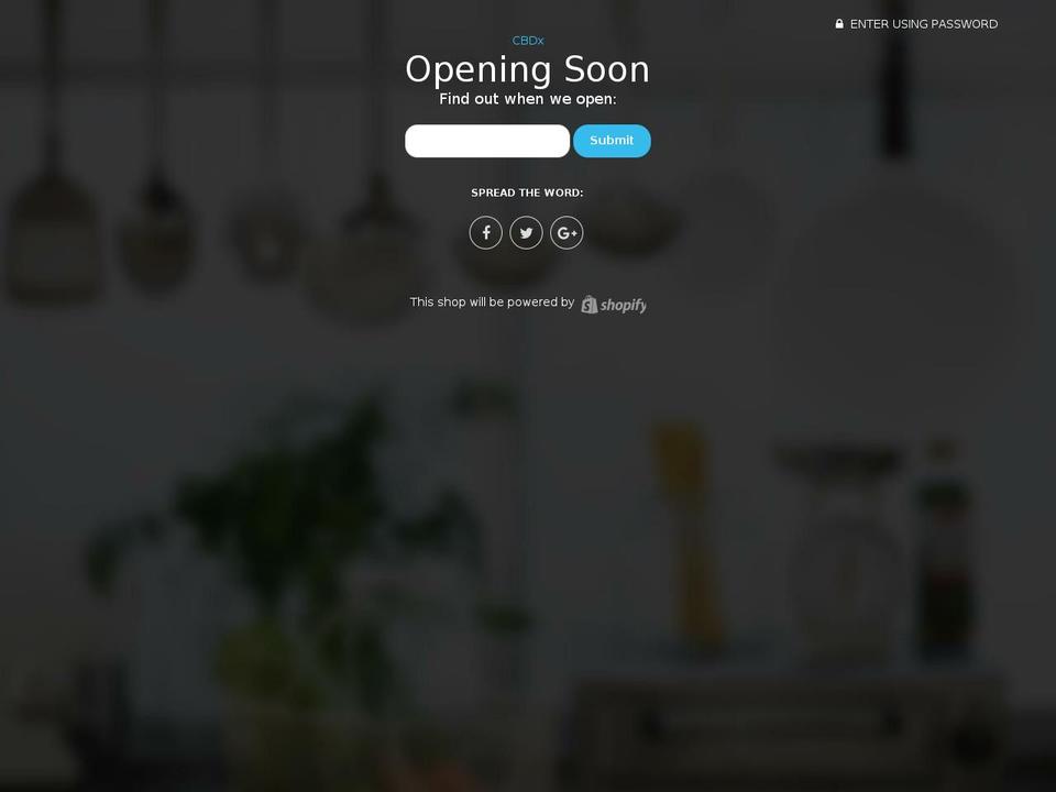 cbdx.com shopify website screenshot
