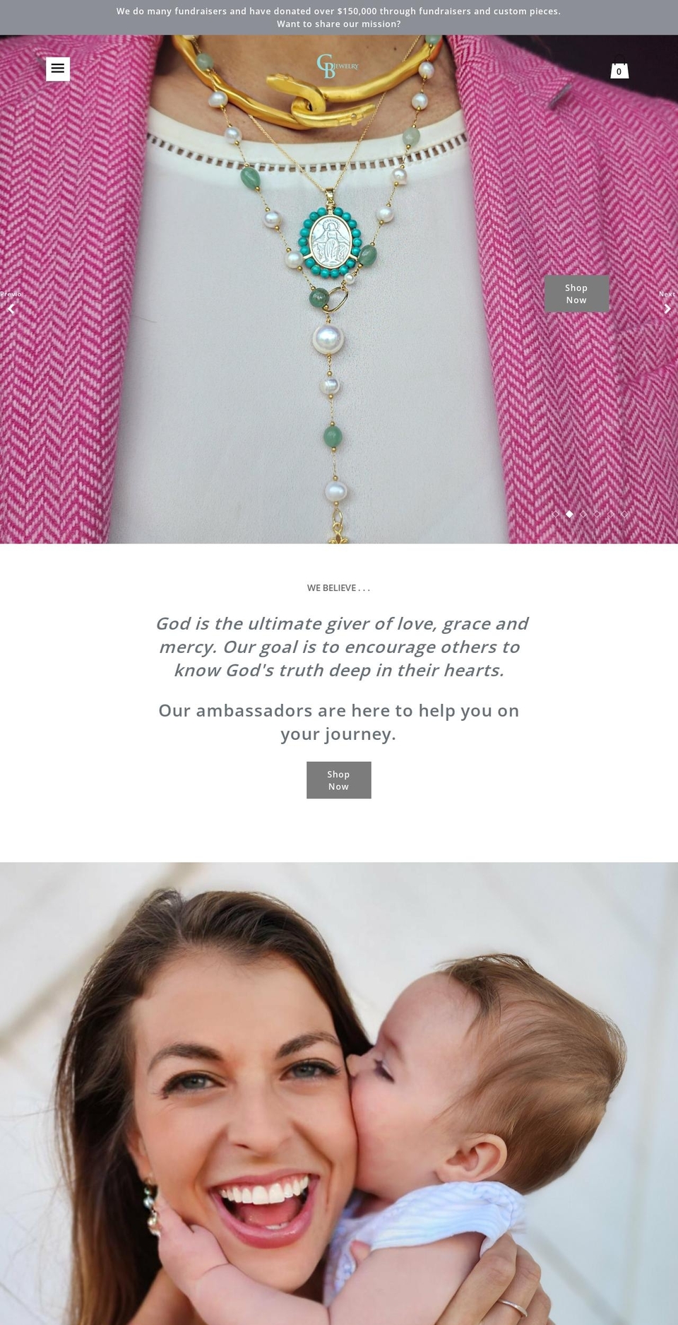 cbjewelryfaith.com — Shopify storefront screenshot