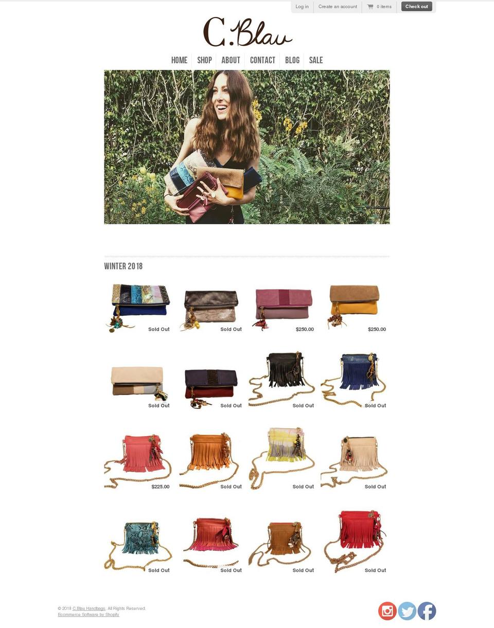 cblau.com — Shopify storefront screenshot