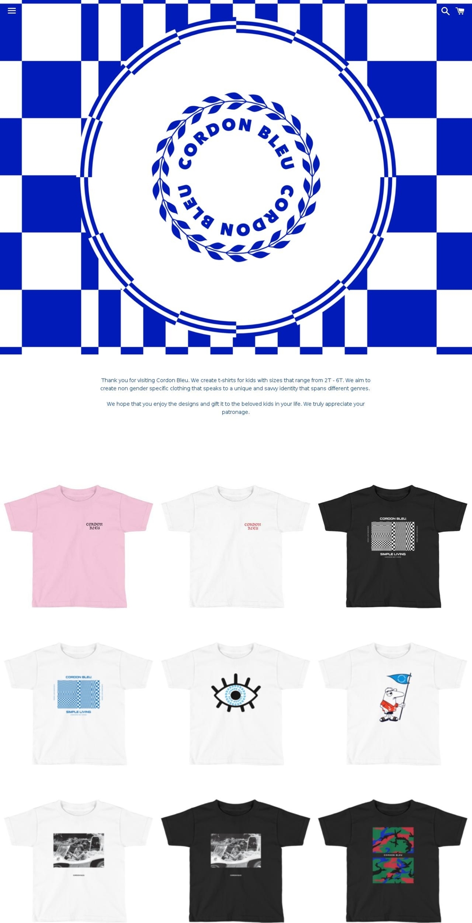 cbleukids.com — Shopify storefront screenshot