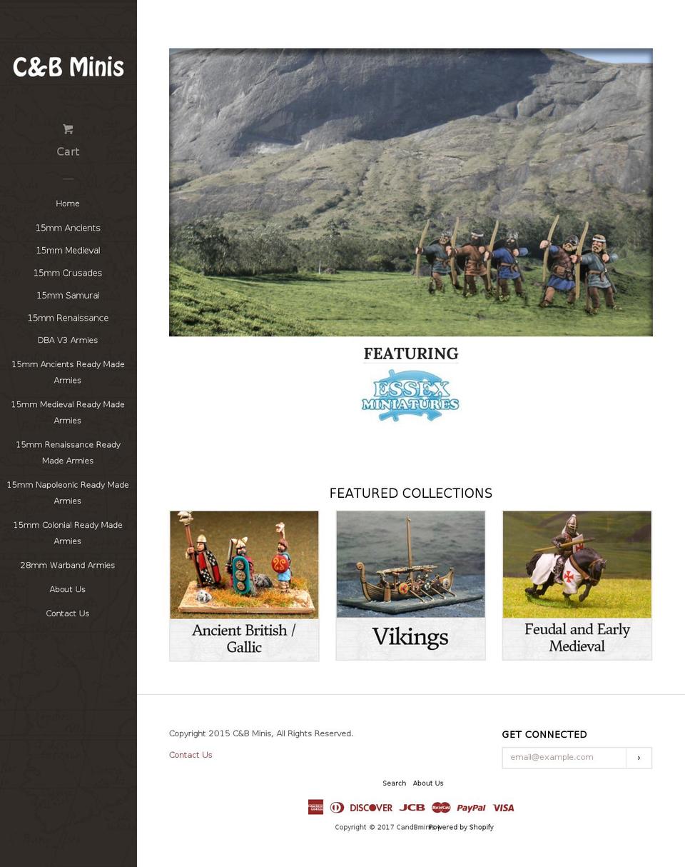 cbminis.com shopify website screenshot