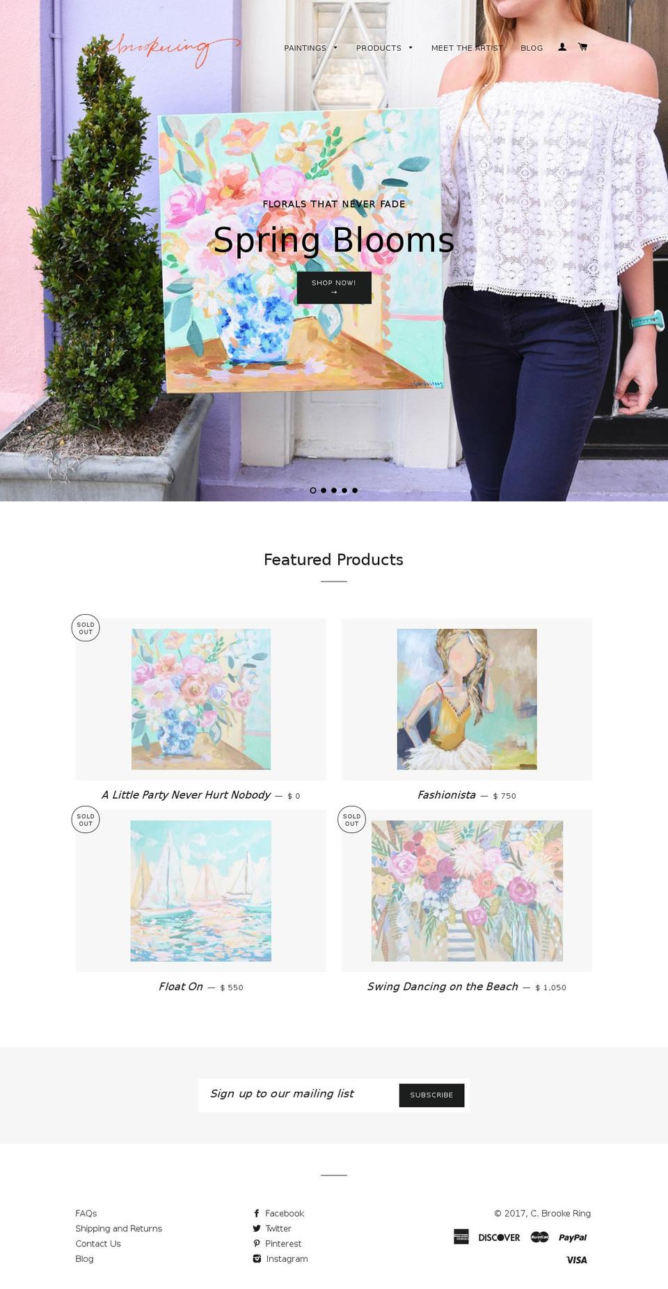 cbrookering.com shopify website screenshot