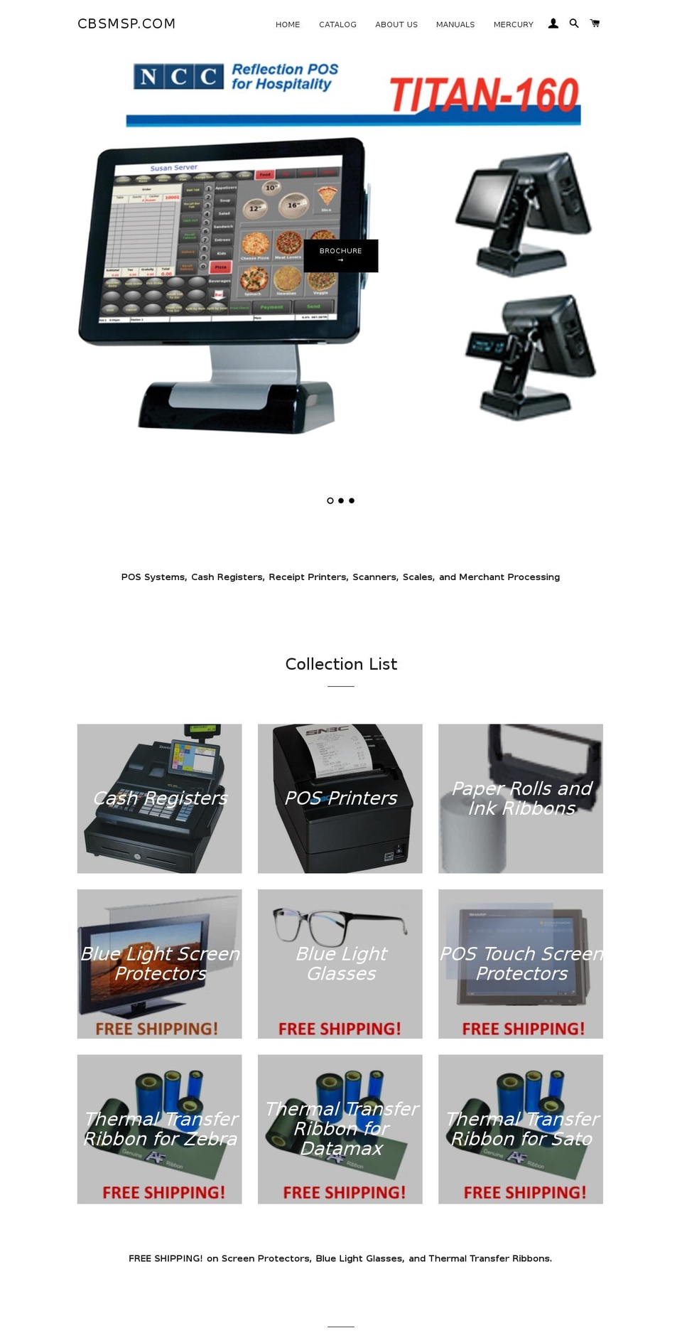 cbsmsp.com shopify website screenshot