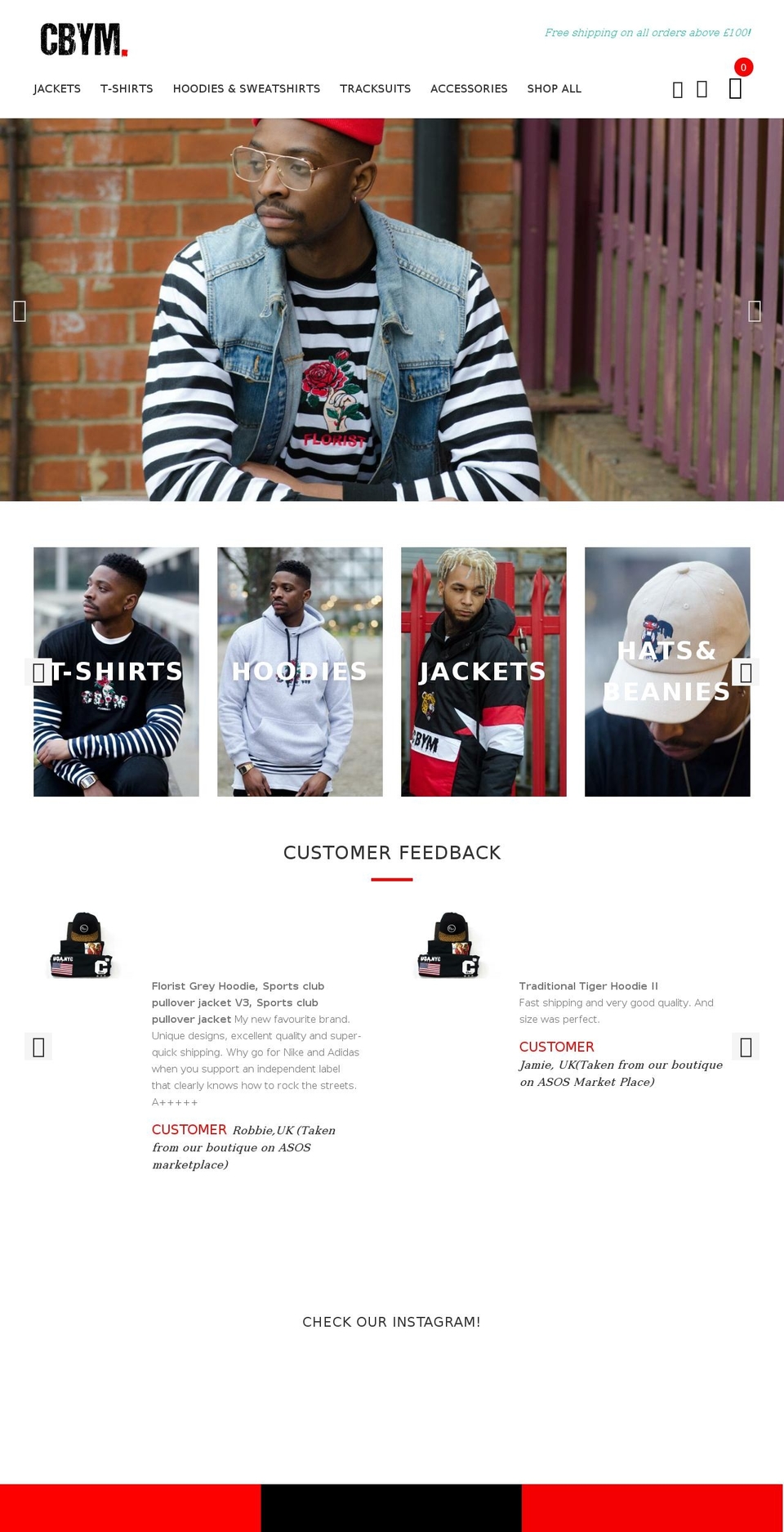 cbymcollection.com shopify website screenshot