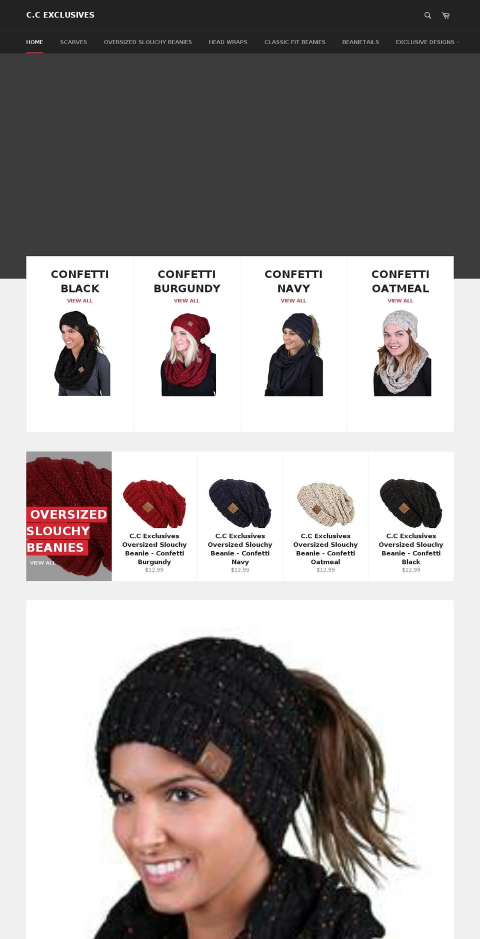 cc-exclusives.com shopify website screenshot