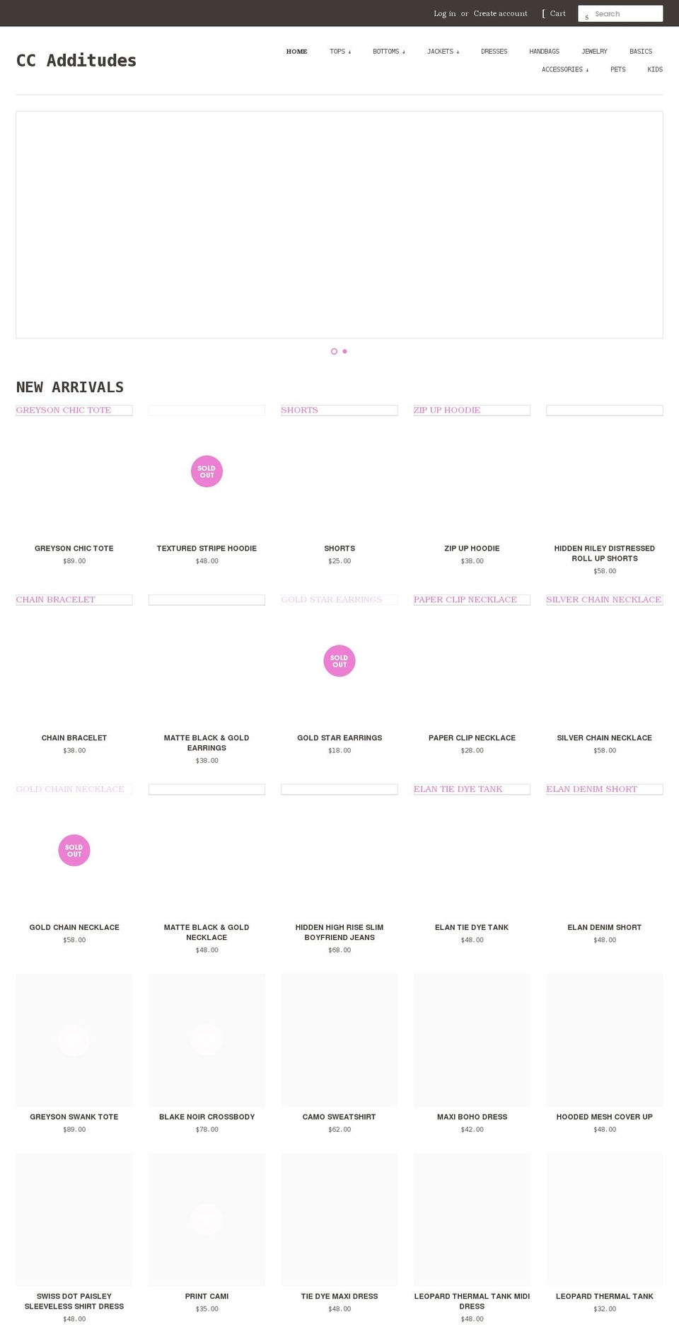 ccadditudes.com shopify website screenshot