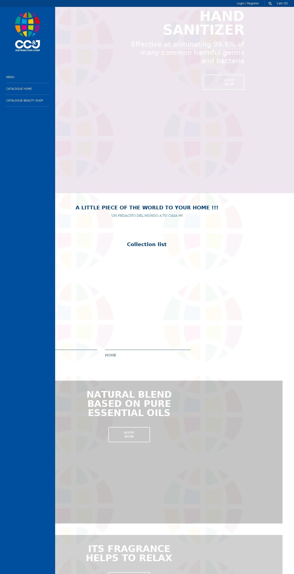 ccandjcorp.com shopify website screenshot