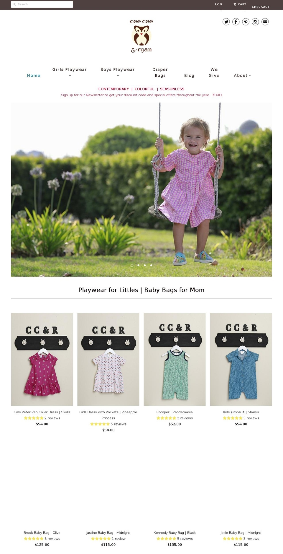 ccandryan.com — Shopify storefront screenshot