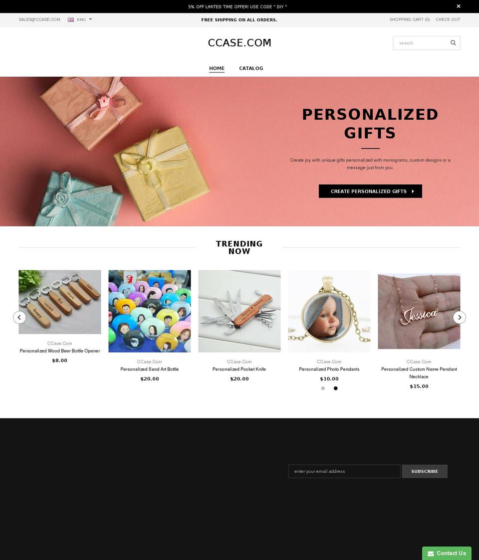 ccase.com — Shopify storefront screenshot