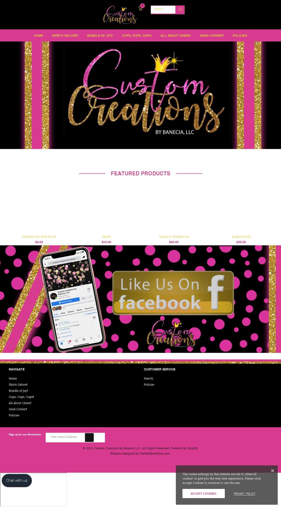 ccbybaneciallc.com shopify website screenshot