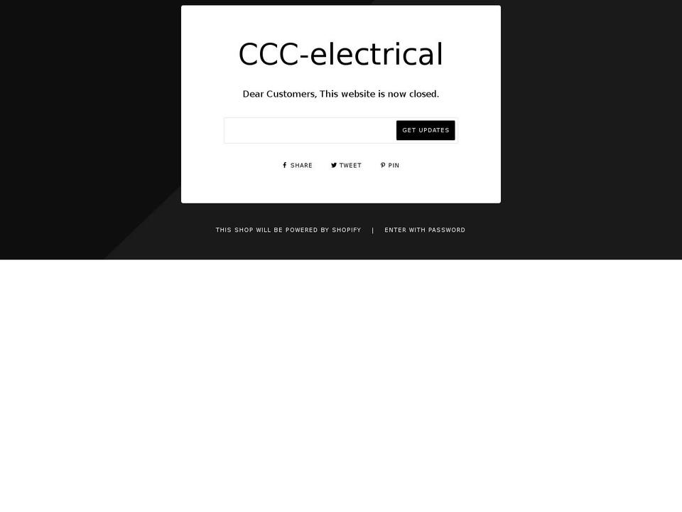 cccelectrical.com.au shopify website screenshot