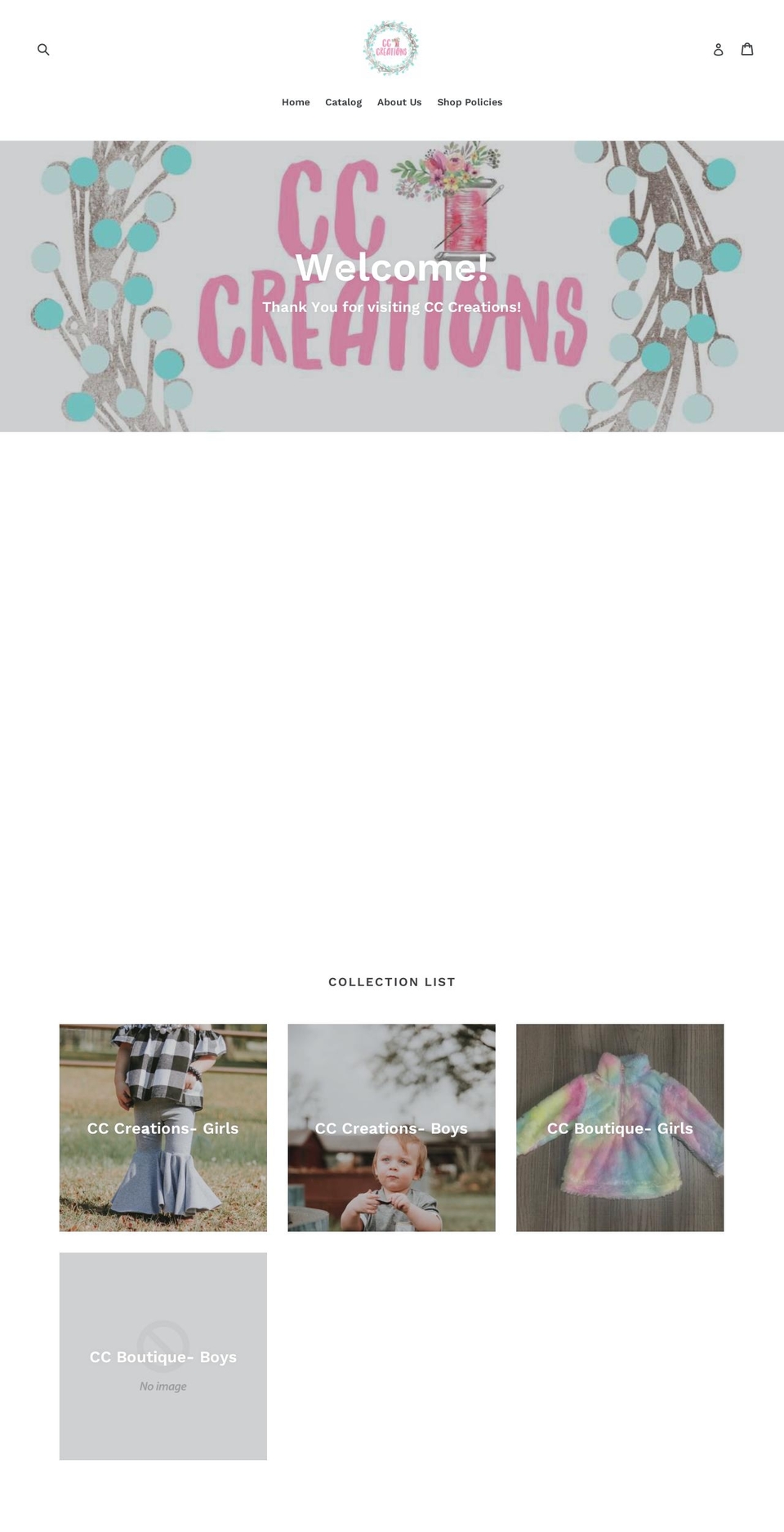 cccreations17.net shopify website screenshot