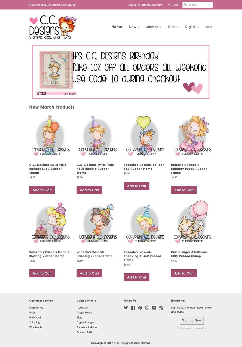 ccdesignsrs.com shopify website screenshot